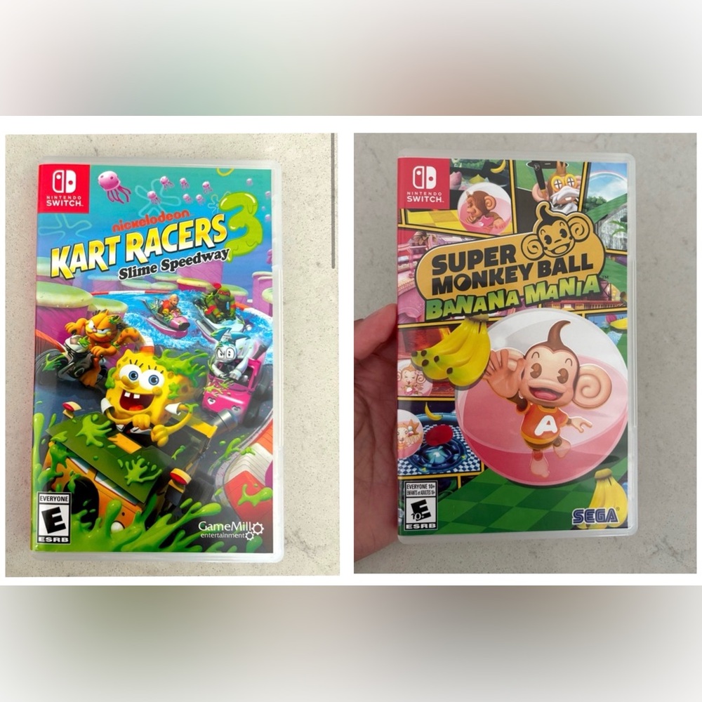 Kart Racers and Super Monkey Ball for Switch